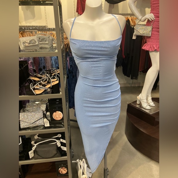 Baby blue glittery dress from Windsor - Picture 2 of 2